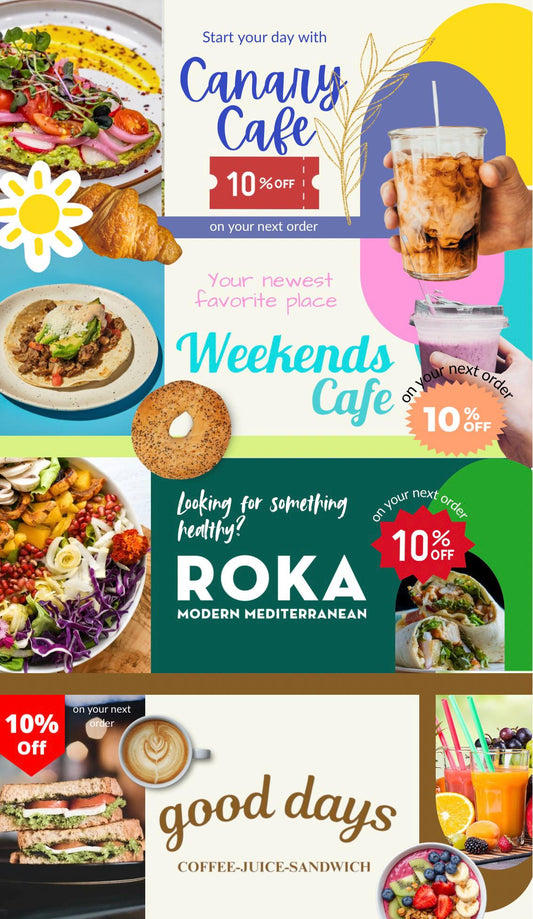 Custom Cafe Flyer Design | Modern Collage Restaurant Promotion (Digital Download)